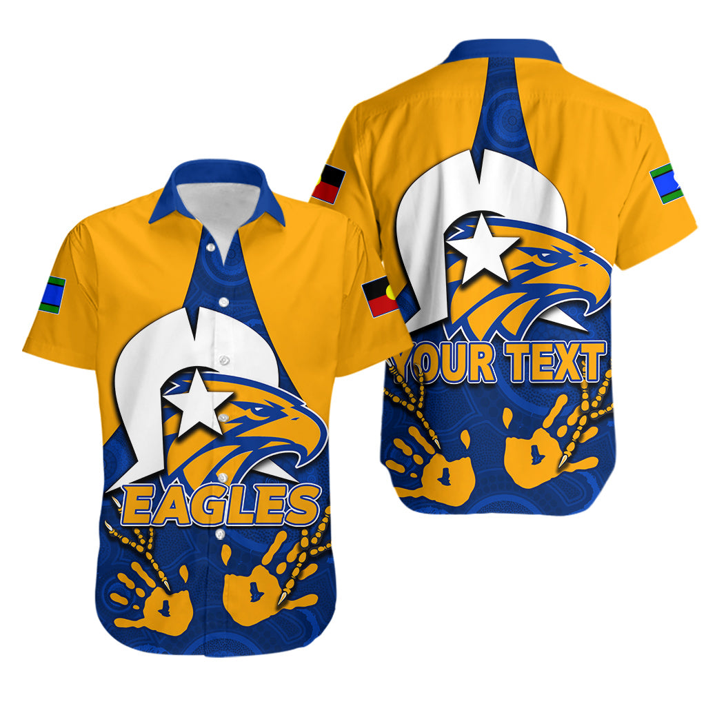 (Custom Personalised) NAIDOC West Coast Eagles Hawaiian Shirt Aboriginal Patterns LT6 - Vibe Hoodie