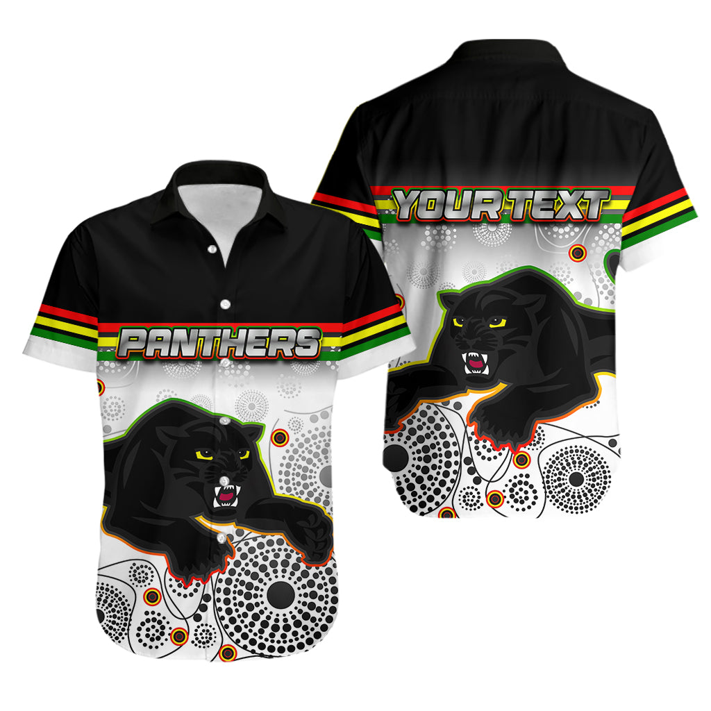 (Custom Personalised) Panthers Aboriginal Hawaiian Shirt Aboriginal Patterns White LT6 - Vibe Hoodie