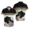 (Custom Personalised) Panthers Aboriginal Hawaiian Shirt Aboriginal Patterns White LT6 - Vibe Hoodie