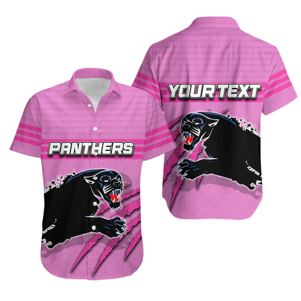 (Custom Personalised)Panthers Hawaiian Shirt Aboriginal Dot Patterns Pink Style LT6 - Vibe Hoodie