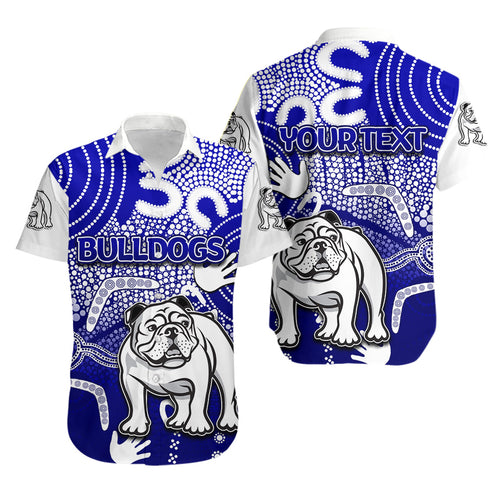 (Custom Personalised) Bulldogs Hawaiian Shirt Indigenous LT6 - Vibe Hoodie