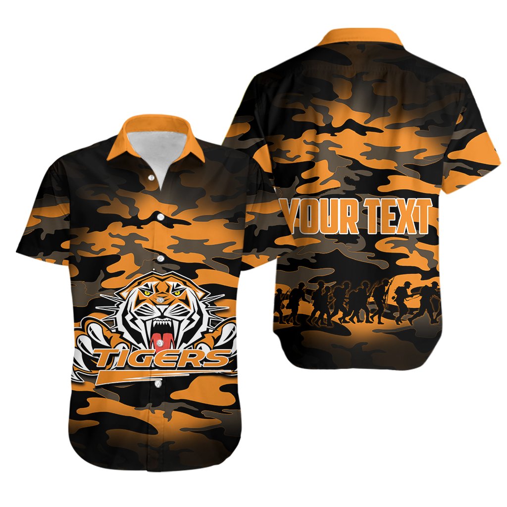 custom-personalised-wests-tigers-hawaiian-shirt-anzac-day-army-patterns