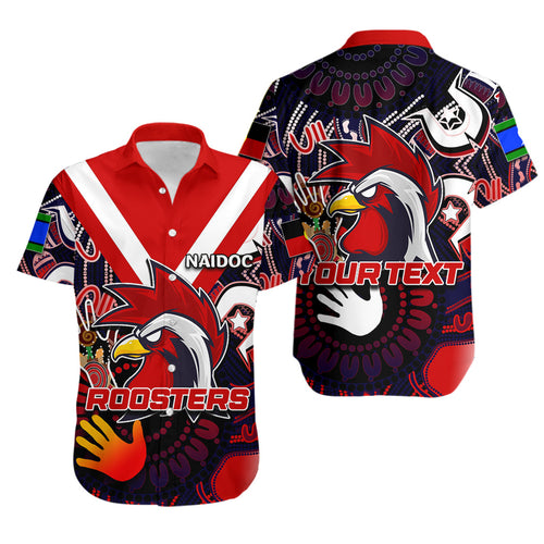 (Custom Personalised)Naidoc Roosters Hawaiian Shirt Naidoc Patterns LT6 - Vibe Hoodie