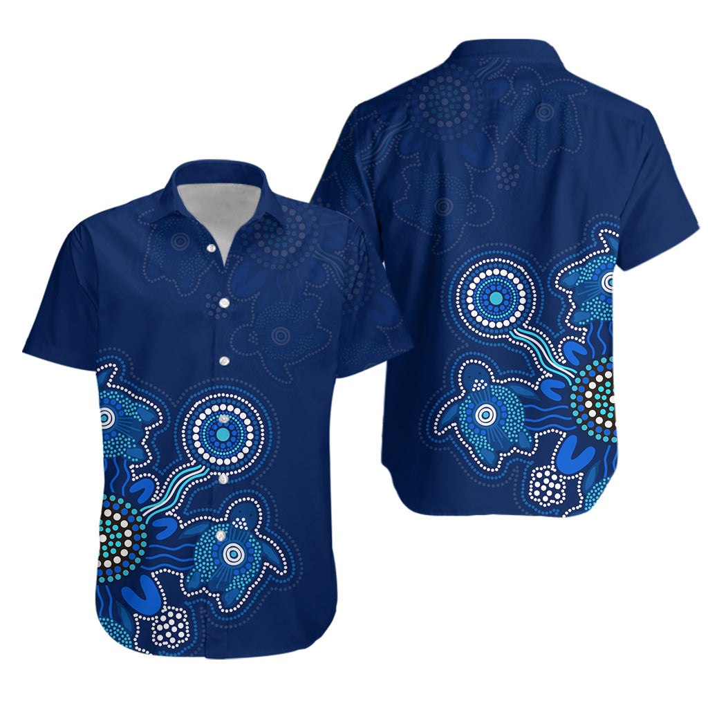 Aboriginal Dot Hawaiian Shirt Turtles Victory - Vibe Hoodie