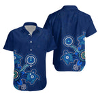 Aboriginal Dot Hawaiian Shirt Turtles Victory - Vibe Hoodie