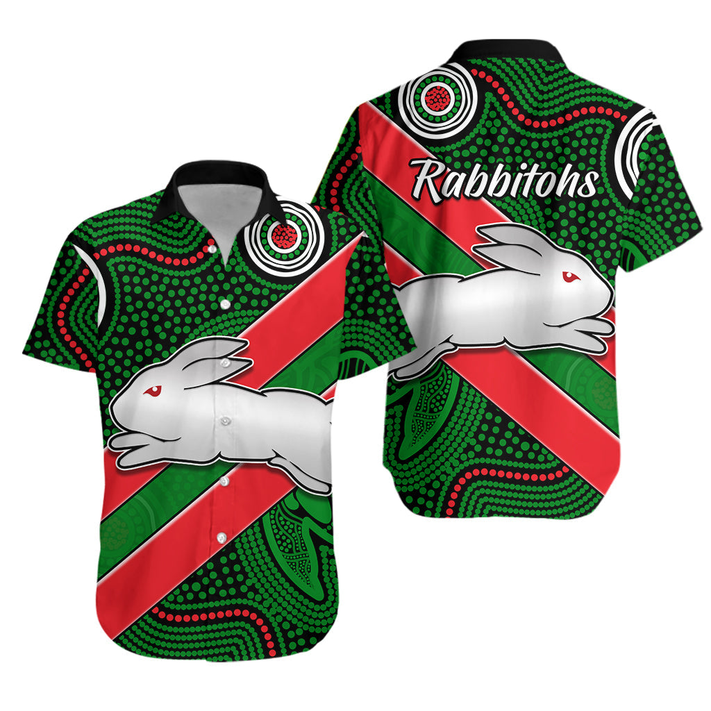 Rabbitohs Indigenous Hawaiian Shirt Version 01 Brave - Vibe Hoodie