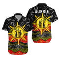 Aboriginal Flag Hawaiian Shirt Energetic Aussie - Vibe Hoodie