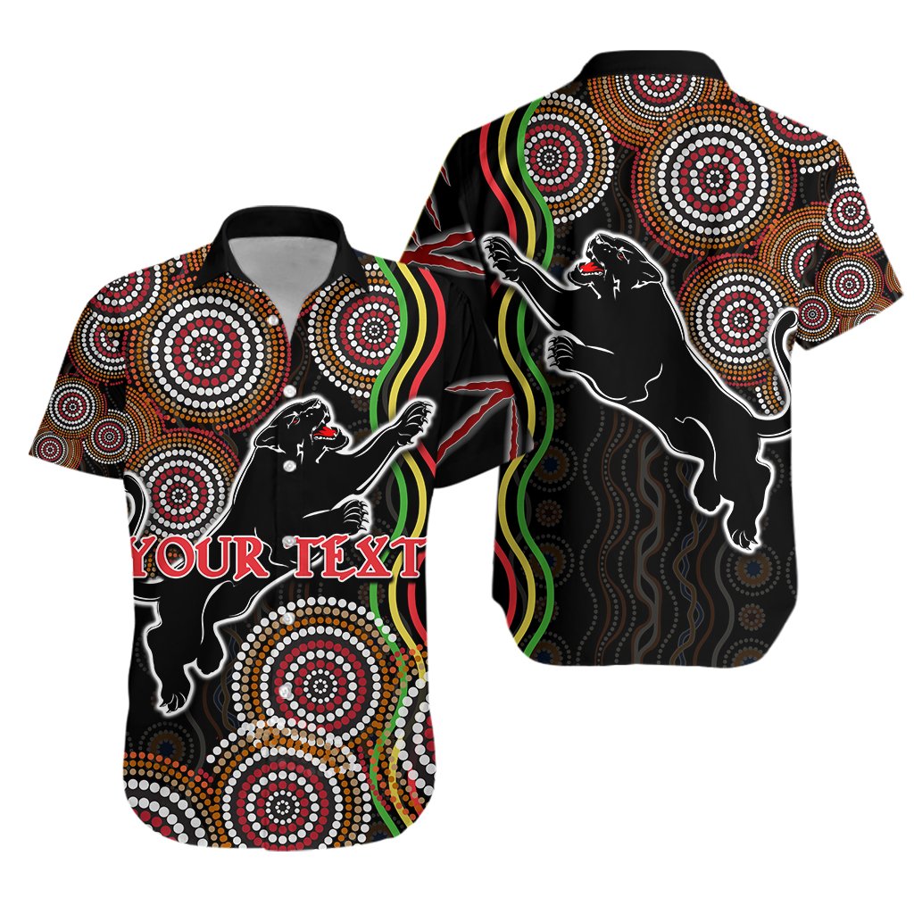 custom-personalised-panthers-black-hawaiian-shirt-indigenous-penrith-version