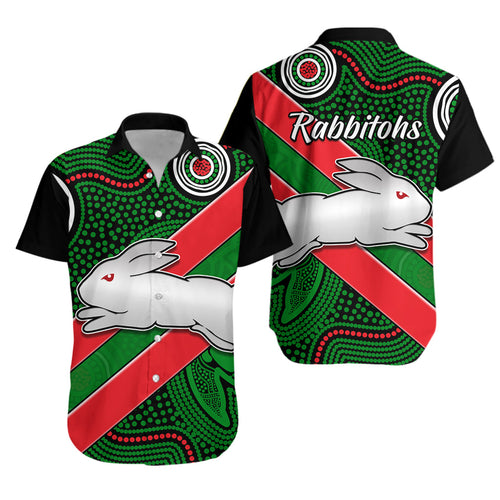 Rabbitohs Indigenous Hawaiian Shirt Version 02 Brave - Vibe Hoodie