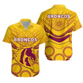 Broncos Indigenous Hawaiian Shirt (Gold) LT13 - Vibe Hoodie