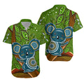 Koala Climbing Tree Hawaiian Shirt Aboriginal Aussie - Vibe Hoodie