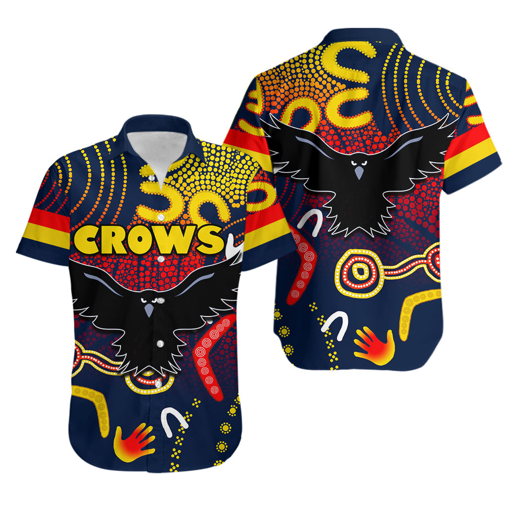 Adelaide Crows Hawaiian Shirt Indigenous LT6 - Vibe Hoodie