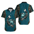 Aboriginal Dot Hawaiian Shirt Platypus Victory Version Blue - Vibe Hoodie