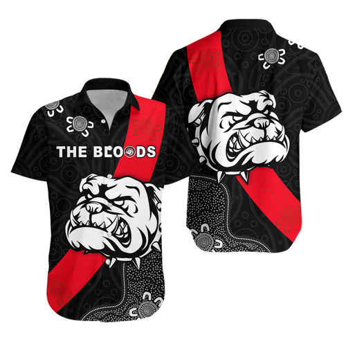 West Football Club Hawaiian Shirt - The Bloods Alice Springs - Vibe Hoodie