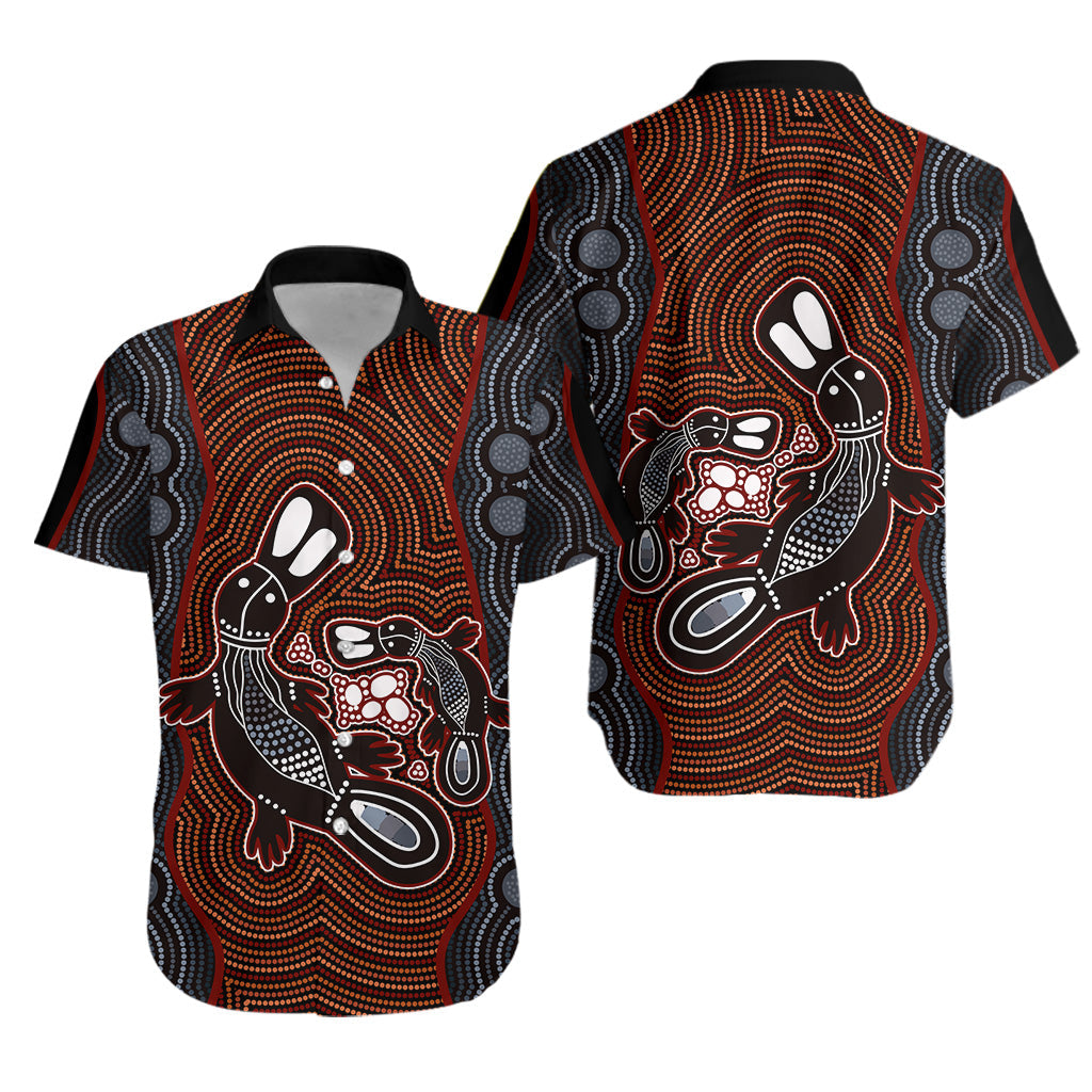 Aboriginal Dot Hawaiian Shirt Platypus Victory - Vibe Hoodie
