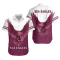 Sea Eagles 2021 Hawaiian Shirt Manly Warringah Feather - Vibe Hoodie