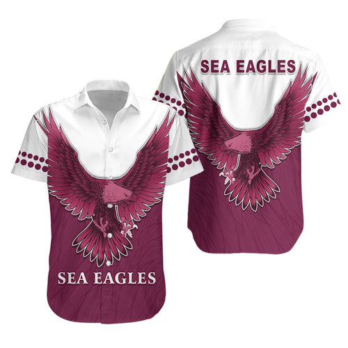 Sea Eagles 2021 Hawaiian Shirt Manly Warringah Feather - Vibe Hoodie