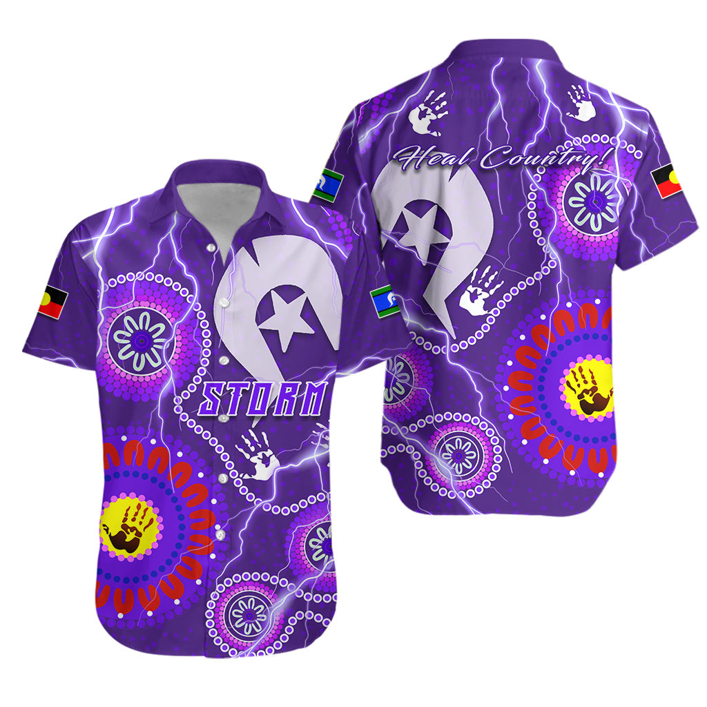 Storm Indigenous Hawaiian Shirt Strait Islanders LT13 - Vibe Hoodie