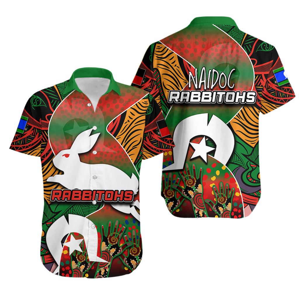 Naidoc Rabbitohs Hawaiian Shirt Torres Strait Islander LT6 - Vibe Hoodie