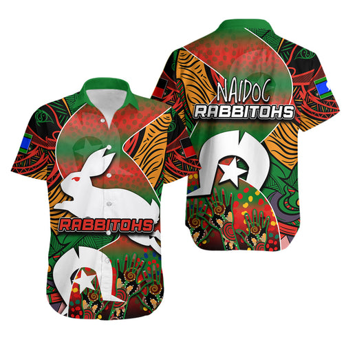 Naidoc Rabbitohs Hawaiian Shirt Torres Strait Islander LT6 - Vibe Hoodie