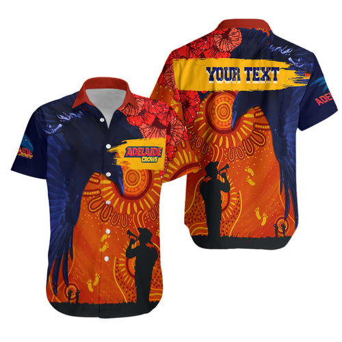 custom-personalised-adelaide-crows-indigenous-anzac-day-hawaiian-shirt-we-will-remember