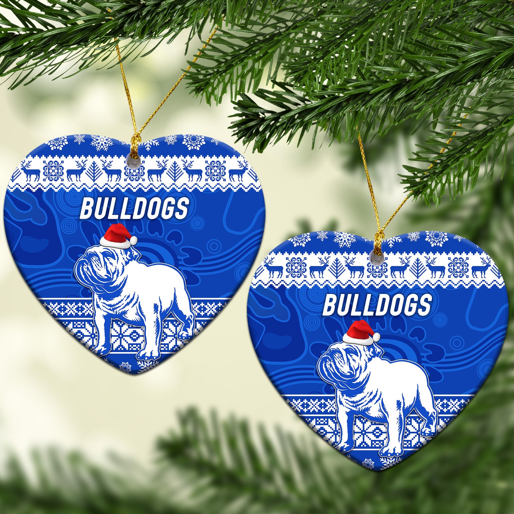 canterbury-bankstown-bulldogs-christmas-ornament-simple-style-blue