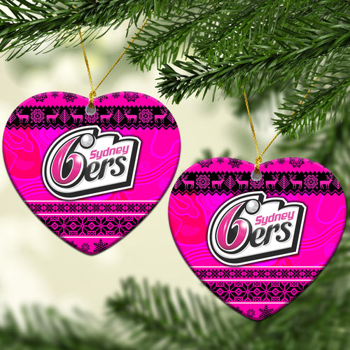 sydney-sixers-christmas-ornament-simple-style
