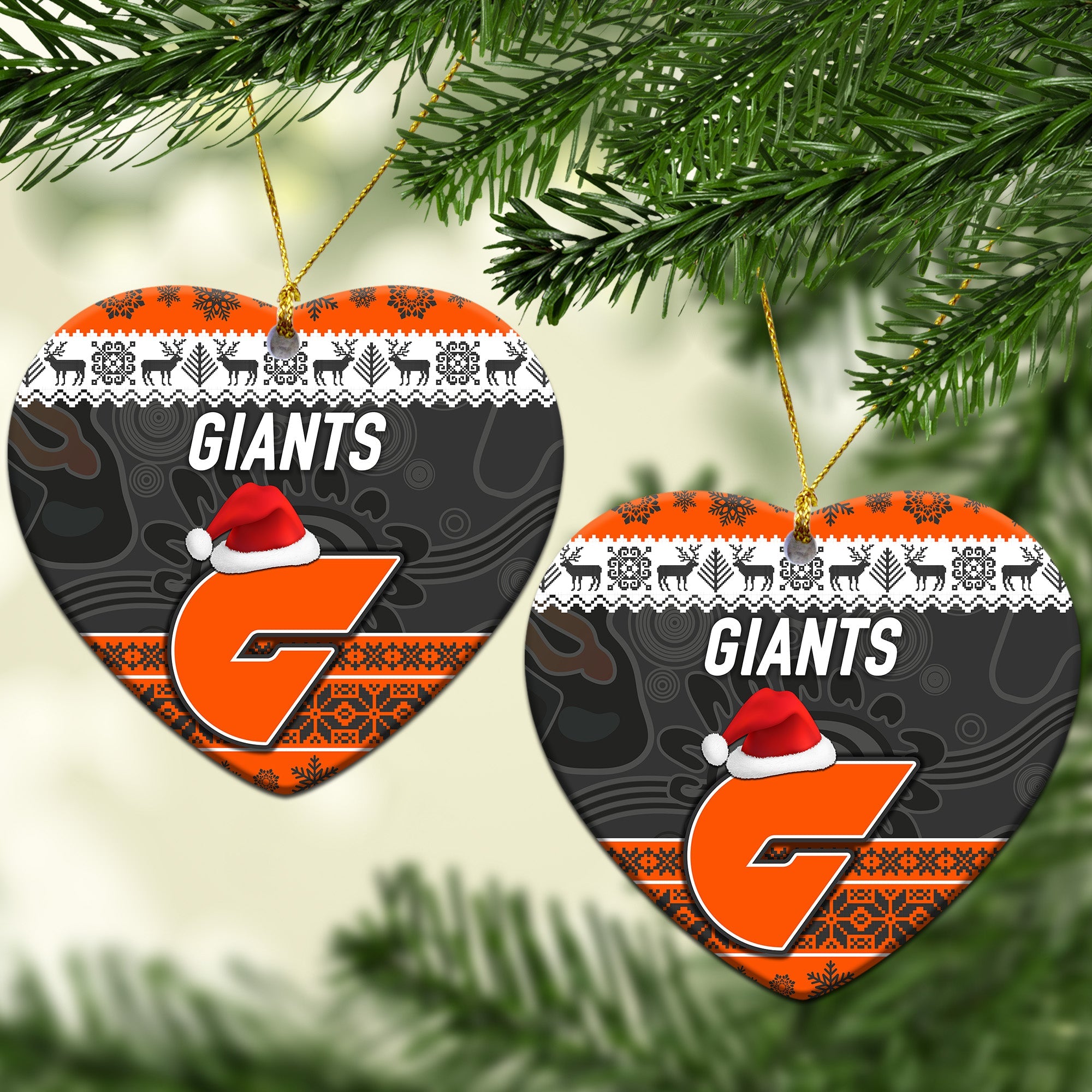 greater-western-sydney-giants-christmas-ornament-simple-style