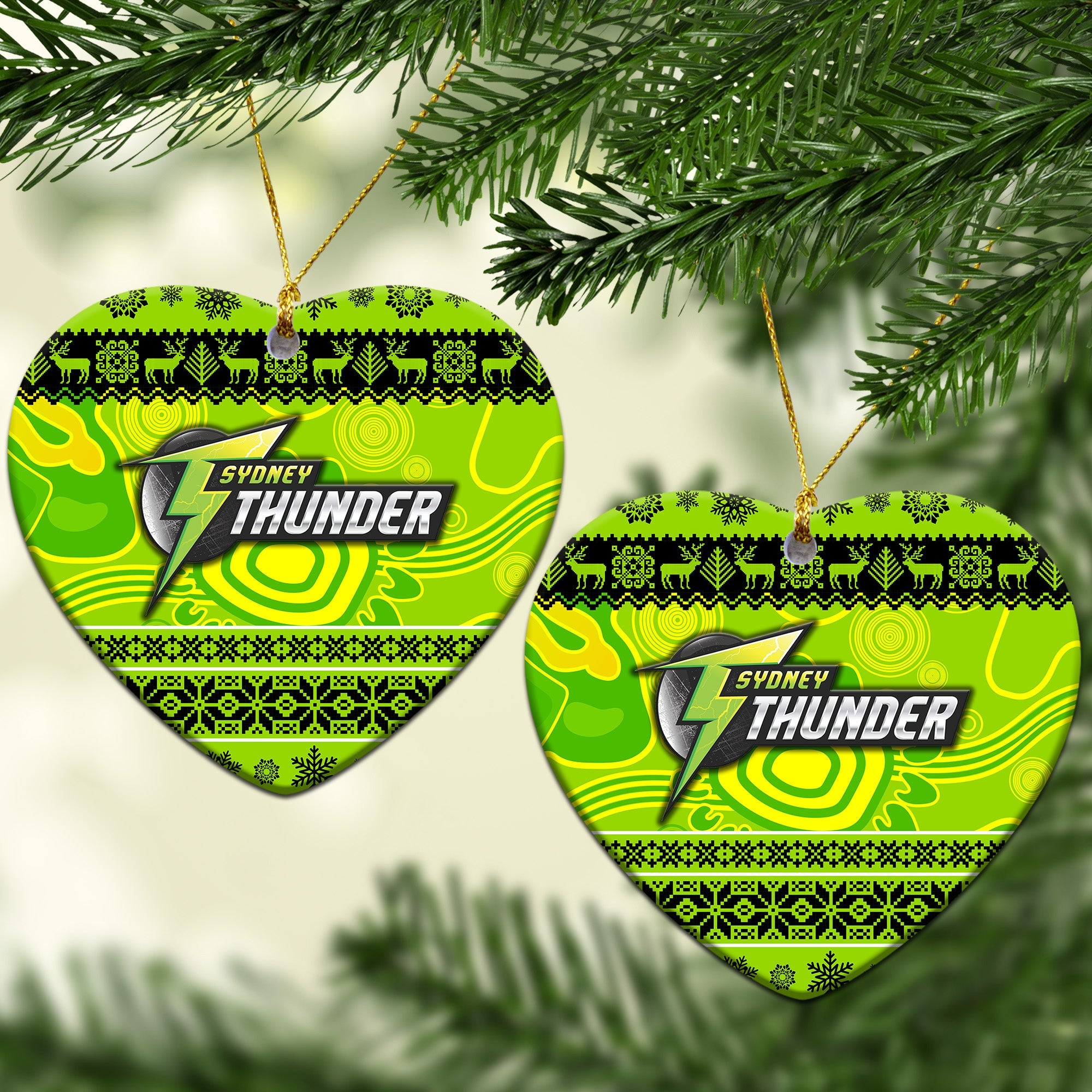 sydney-thunder-christmas-ornament-simple-style