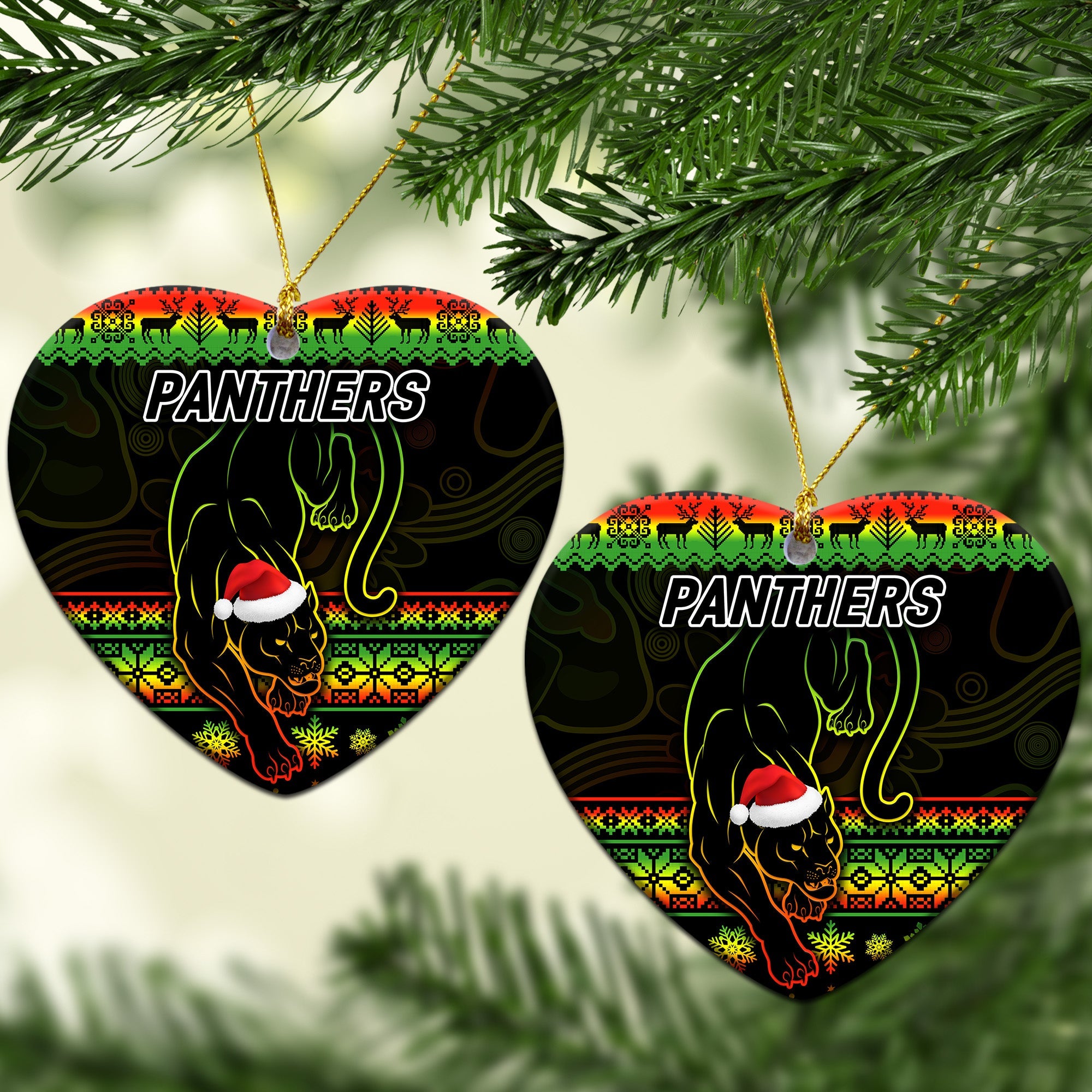 penrith-panthers-christmas-ornament-simple-style