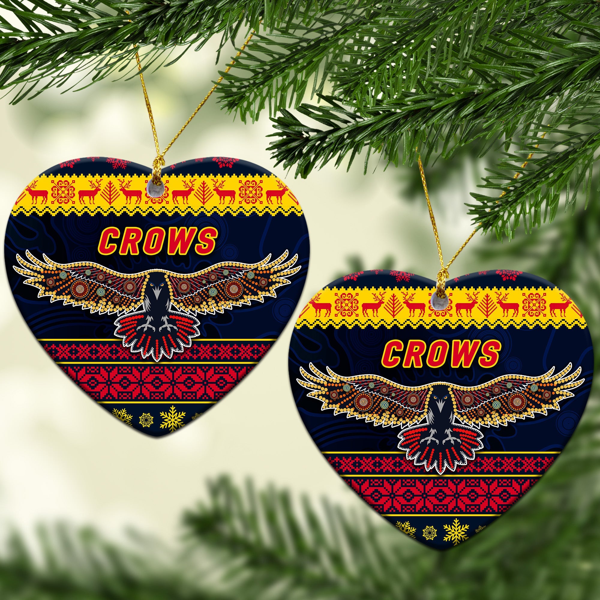 adelaide-crows-christmas-ornament-simple-style