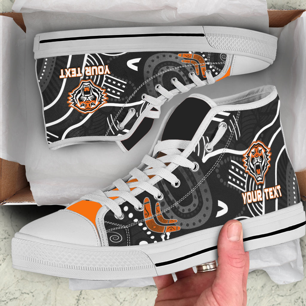 custom-personalised-tigers-rugby-high-top-shoes-aboriginal-boomerang-go-premiers-wests