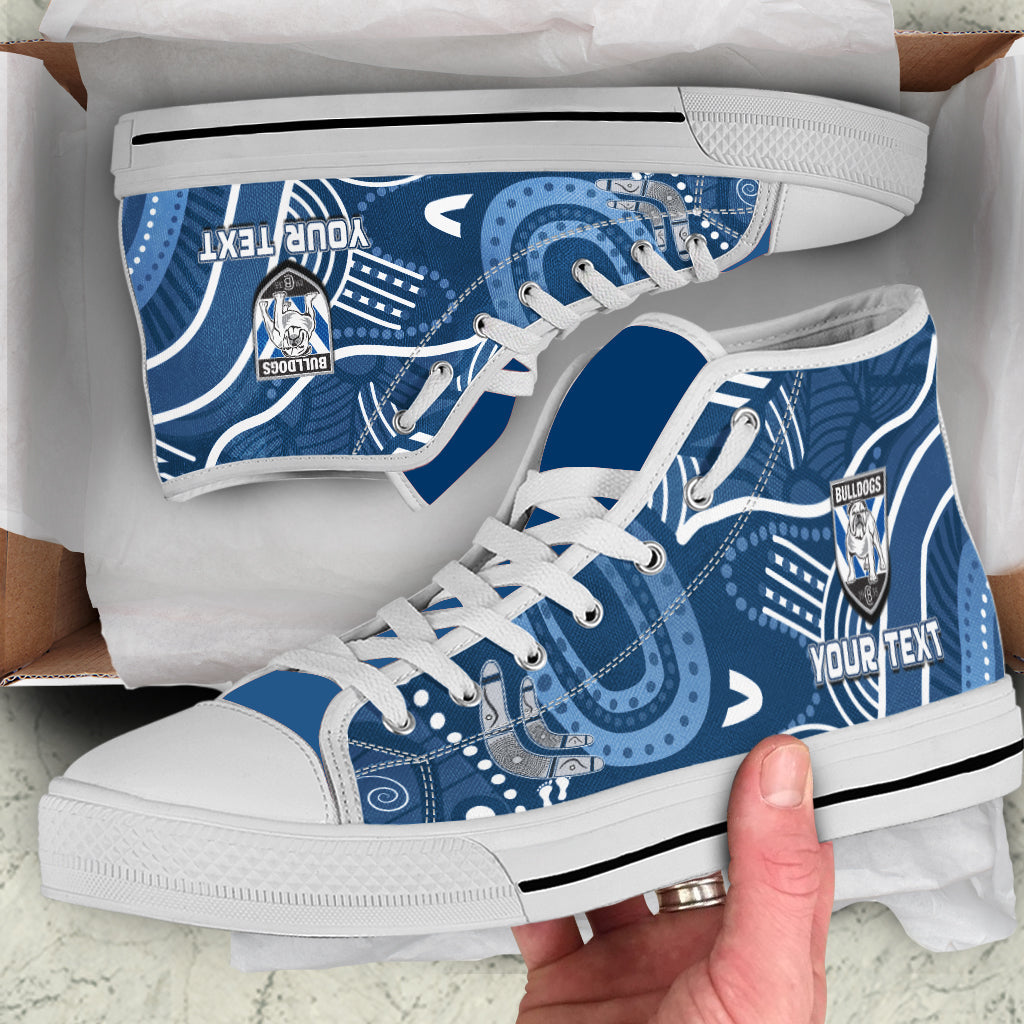 custom-personalised-bulldogs-rugby-high-top-shoes-aboriginal-boomerang-go-premiers-canterbury-bankstown