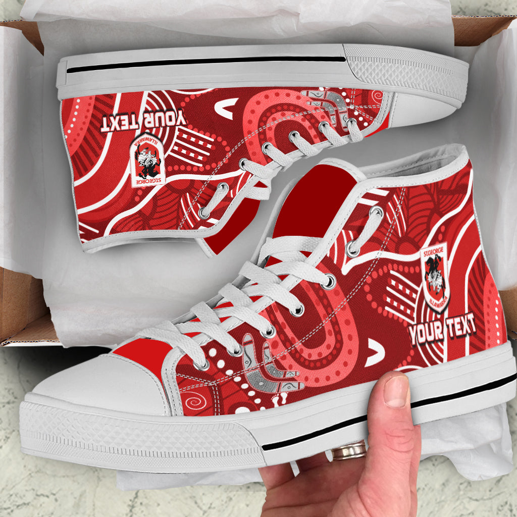 custom-personalised-dragons-rugby-high-top-shoes-aboriginal-boomerang-go-premiers-st-george-illawarra