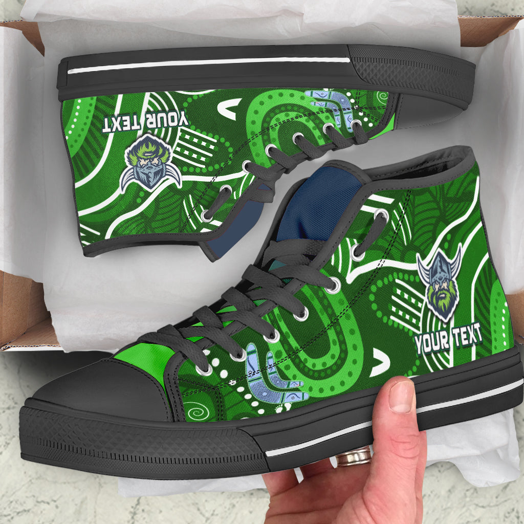 custom-personalised-raiders-rugby-high-top-shoes-aboriginal-boomerang-go-premiers-canberra