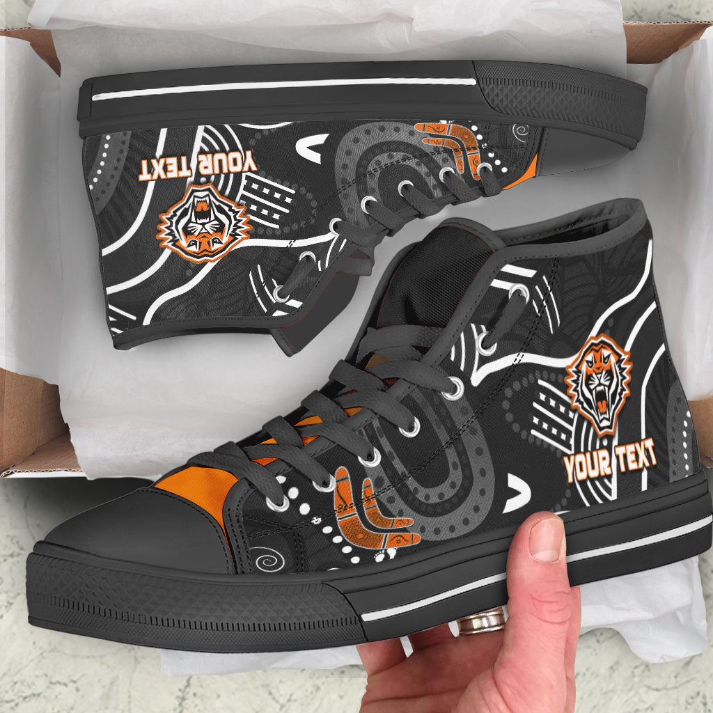 custom-personalised-tigers-rugby-high-top-shoes-aboriginal-boomerang-go-premiers-wests