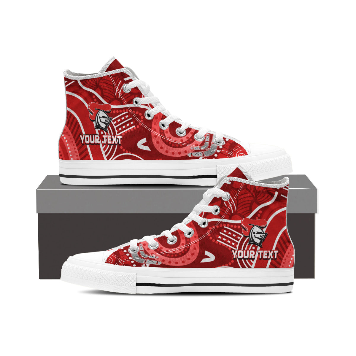 custom-personalised-knights-rugby-high-top-shoes-aboriginal-boomerang-go-premiers-newcastle