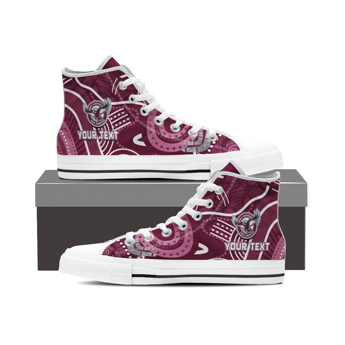 custom-personalised-sea-eagles-rugby-high-top-shoes-aboriginal-boomerang-go-premiers-manly-warringah