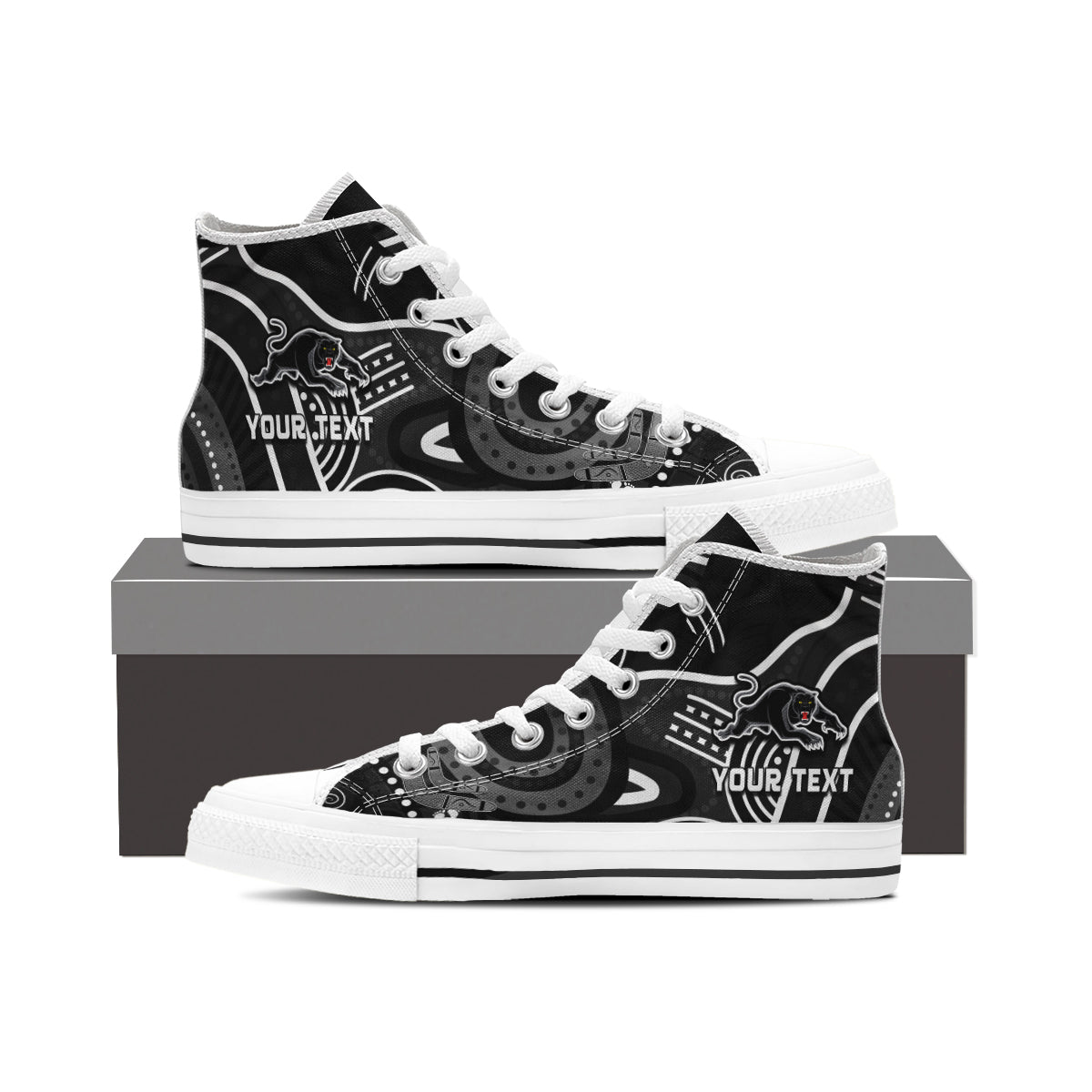 custom-personalised-panthers-rugby-high-top-shoes-aboriginal-boomerang-go-premiers-penrith
