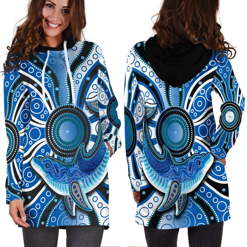 aboriginal-dolphins-hoodie-dress-blue-sea