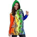 naidoc-aboriginal-lizard-and-turtle-hoodie-dress