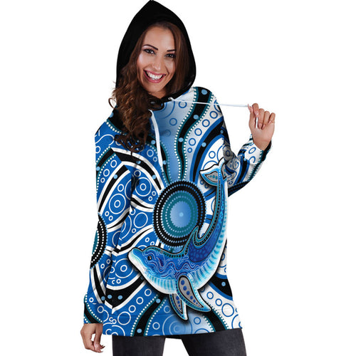 aboriginal-dolphins-hoodie-dress-blue-sea