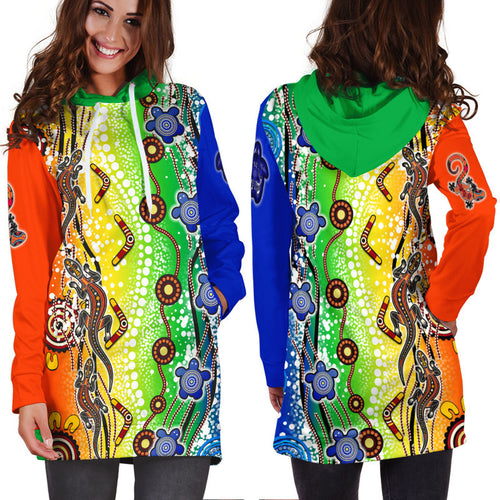 naidoc-aboriginal-lizard-and-turtle-hoodie-dress