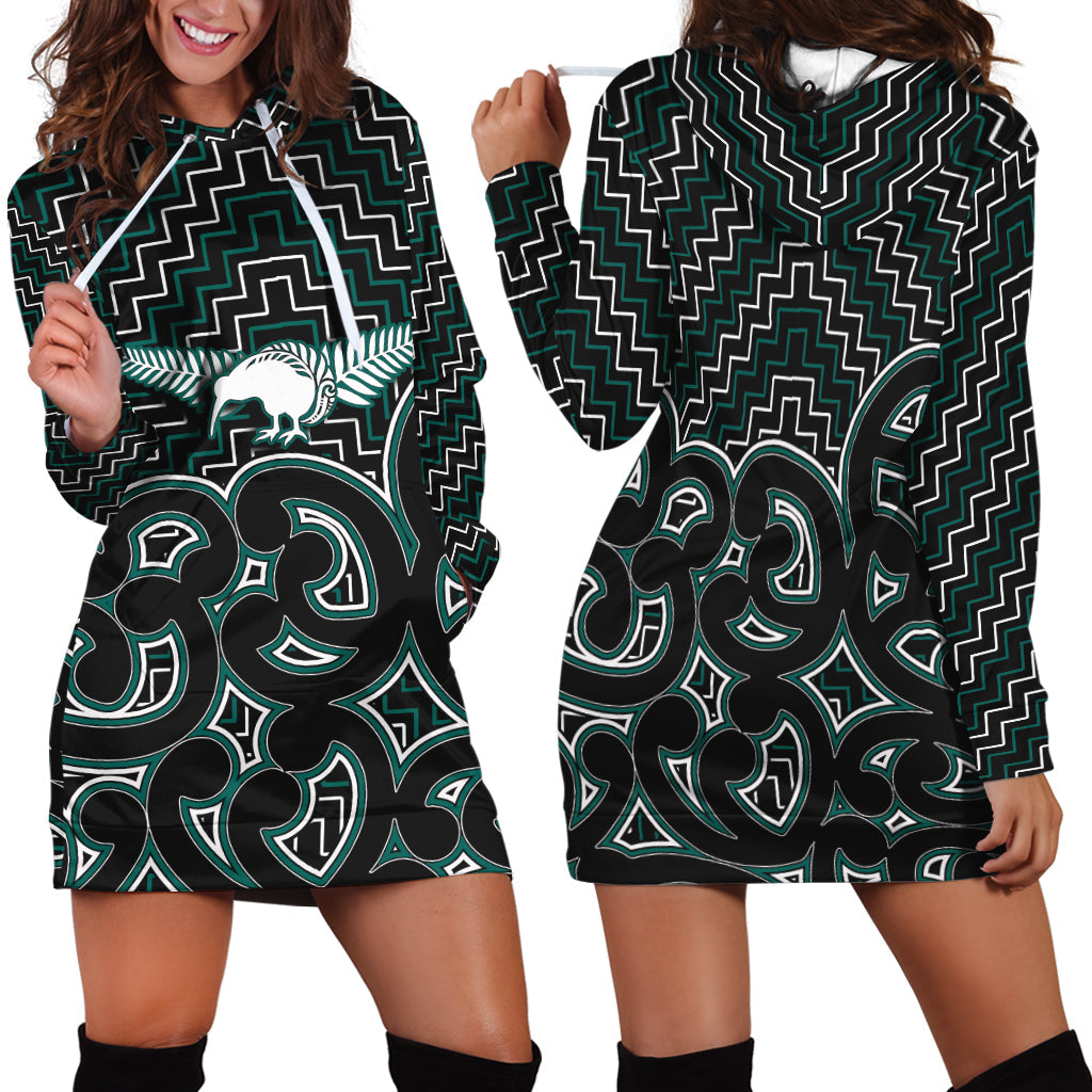 new-zealand-hoodie-dress-maori-graphic-tee-patterns-green
