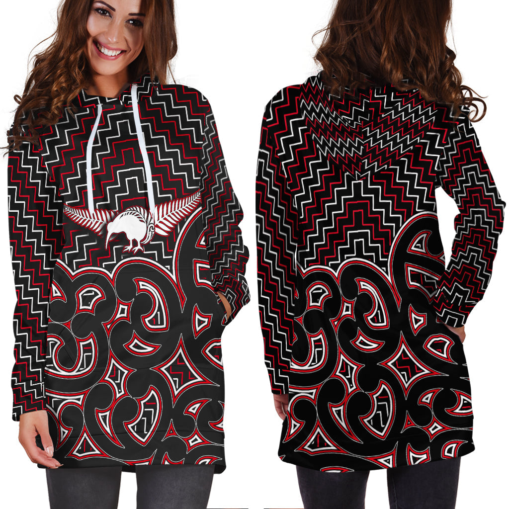 new-zealand-hoodie-dress-maori-graphic-tee-patterns-red