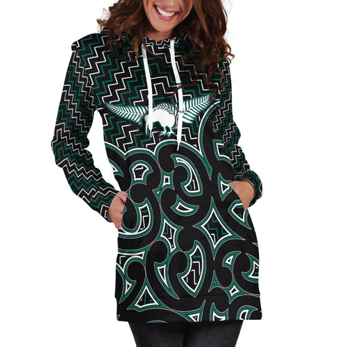 new-zealand-hoodie-dress-maori-graphic-tee-patterns-green