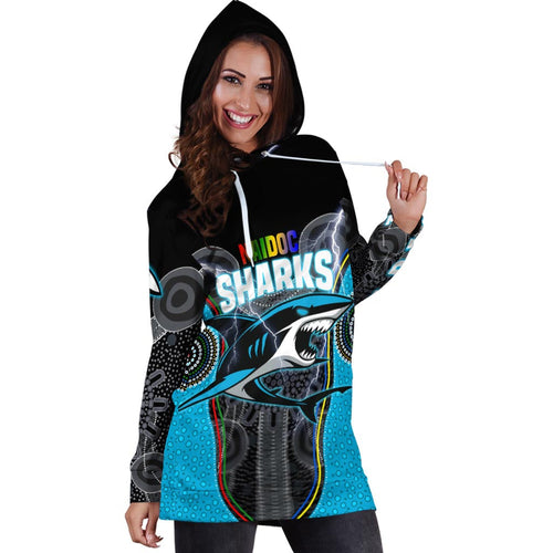 cronulla-sutherland-sharks-womens-hoodie-dress-naidoc-week-special-style