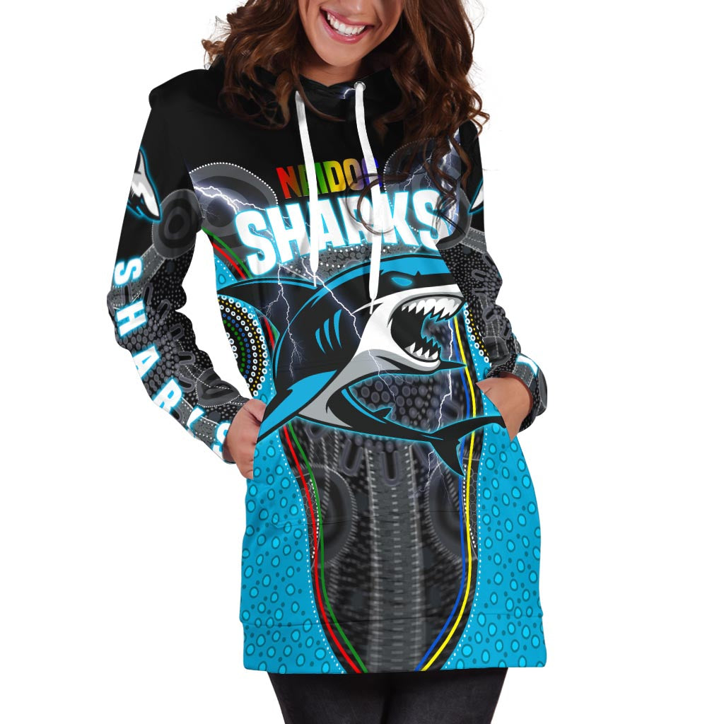 cronulla-sutherland-sharks-womens-hoodie-dress-naidoc-week-special-style