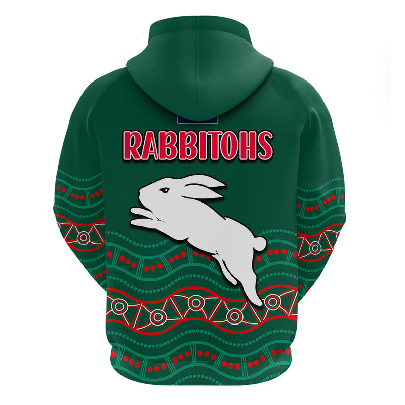 rabbitohs-australia-day-zip-up-and-pullover-hoodie-flag-map-and-aboriginal-wave