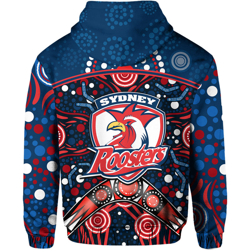 roosters-rugby-zip-up-and-pullover-hoodie-boomerang-indigenous-dots